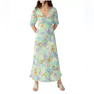 Sanctuary Printed Tie Back Maxi Dress